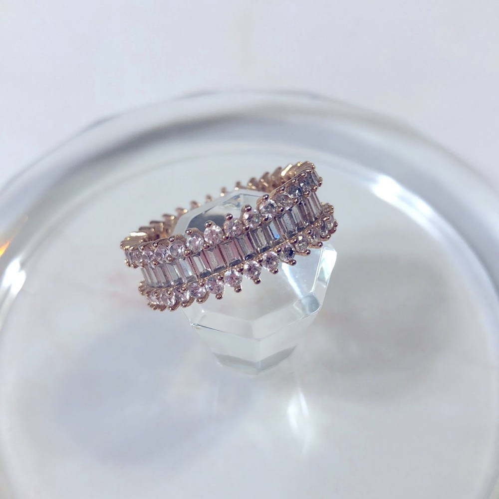 Cubic zirconia eternity ring